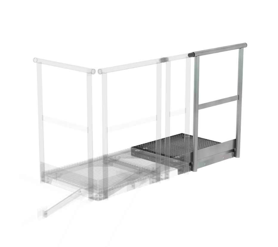Erweiterungspodest Breite 800 mm x Tiefe 800 mm