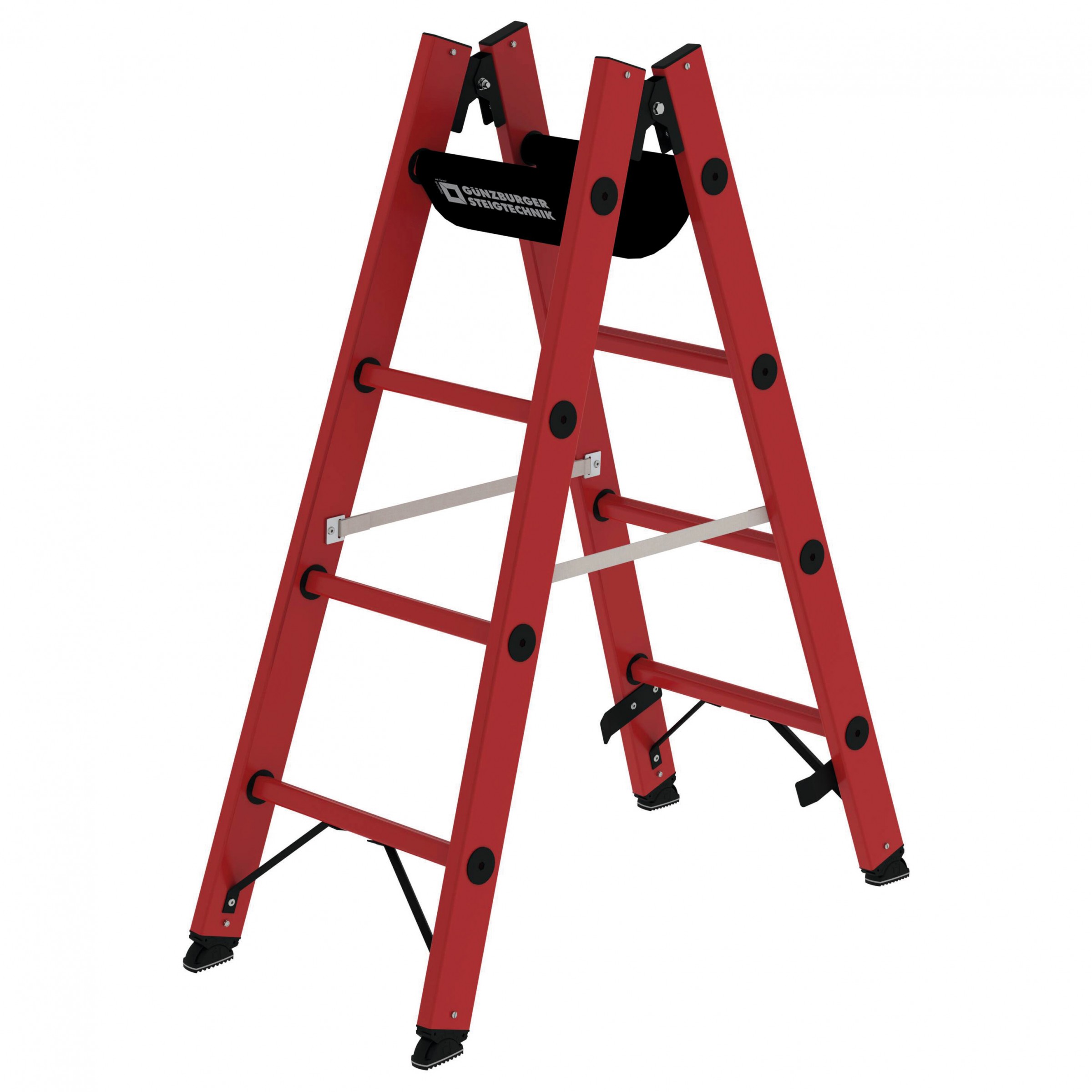 Vollkunststoff-Sprossen- Stehleiter 2x4 Sprossen Vollkunststoff-Sprossen- Stehleiter 2x4 Sprossen