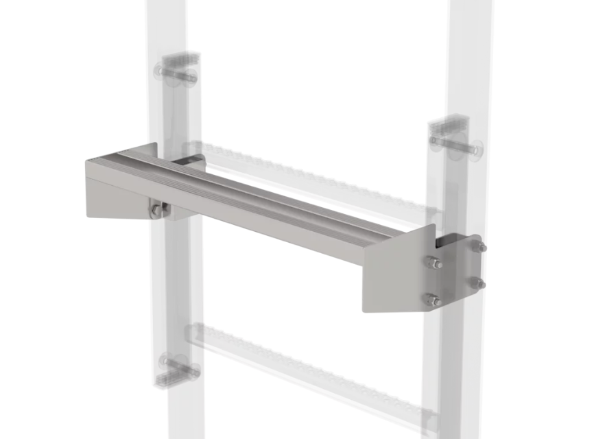 Ausstiegstritt, Edelstahl, Spaltmaß 150 mm