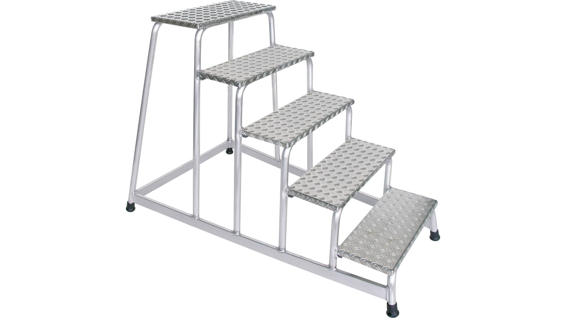 Aluminium-Arbeitspodest starr , 5 Stufen Aluminium-Arbeitspodest, starr, 1 Stufe