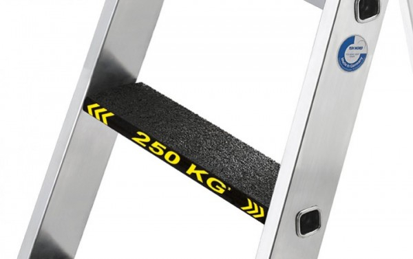 Auflage clip-step R13 Stufen-Stehleiter, 250 kg, einseitig begehbar mit clip-step R13, 3 Stufen