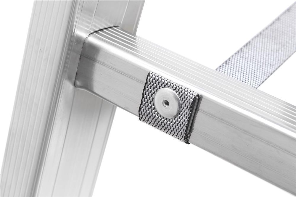 Sprossenstehleiter, beidseitig begehbar - 2x12 Sprossen