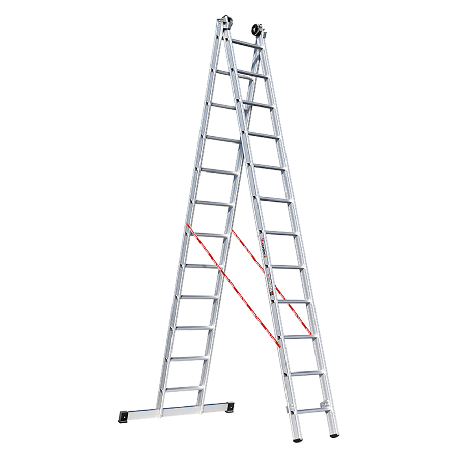 PREMIUM line Alu-Mehrzweckleiter, 2-teilig, 2 x 8 Sprossen PREMIUM line Alu-Mehrzweckleiter, 2-teilig, 2 x 8 Sprossen