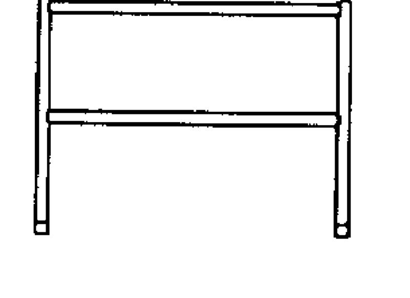 Geländerrahmen 1,00 m, Stirnseite, für Gerüstlängen 1,90 m