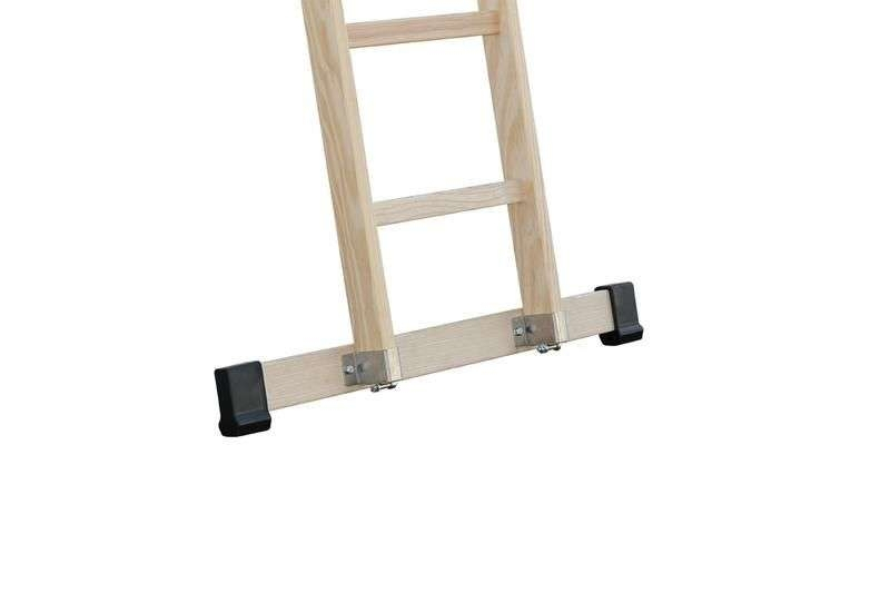 Detail Traverse Sprossen-Anlegeleiter Holz mit Standard-Traverse, 12 Sprossen