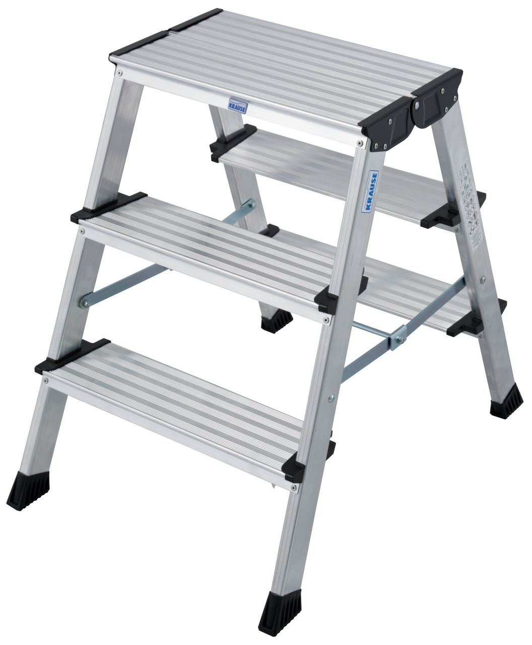 Monto Doppel-Klapptritt Treppo alu 2x3 Sprossen/Stufen