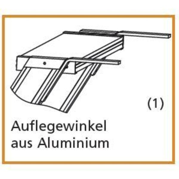 Treppe, 60° Steigwinkel, 600 mm Stufenbreite, Alu gerieft, 4 Stufen