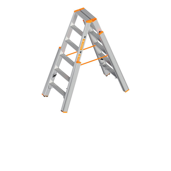 Treppenstehleiter mit Stufen TOPIC 1062, 2x5 Stufen