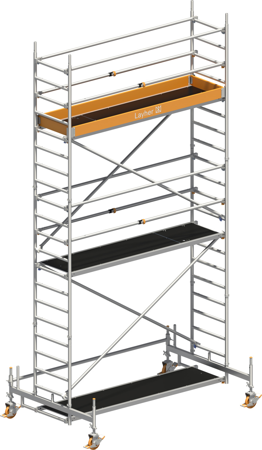 Uni Standard P2 mit Uni Telegeländer, Standhöhe 11,38 m