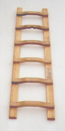 Dachdeckerleiter geleimt+Holzschrauben, 8 Sprossen, 2,38 m lang