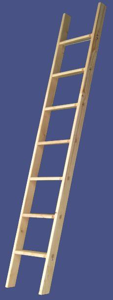 Stufenanlegeleiter Eiche natur, 10 Stufen, 2,78 m lang