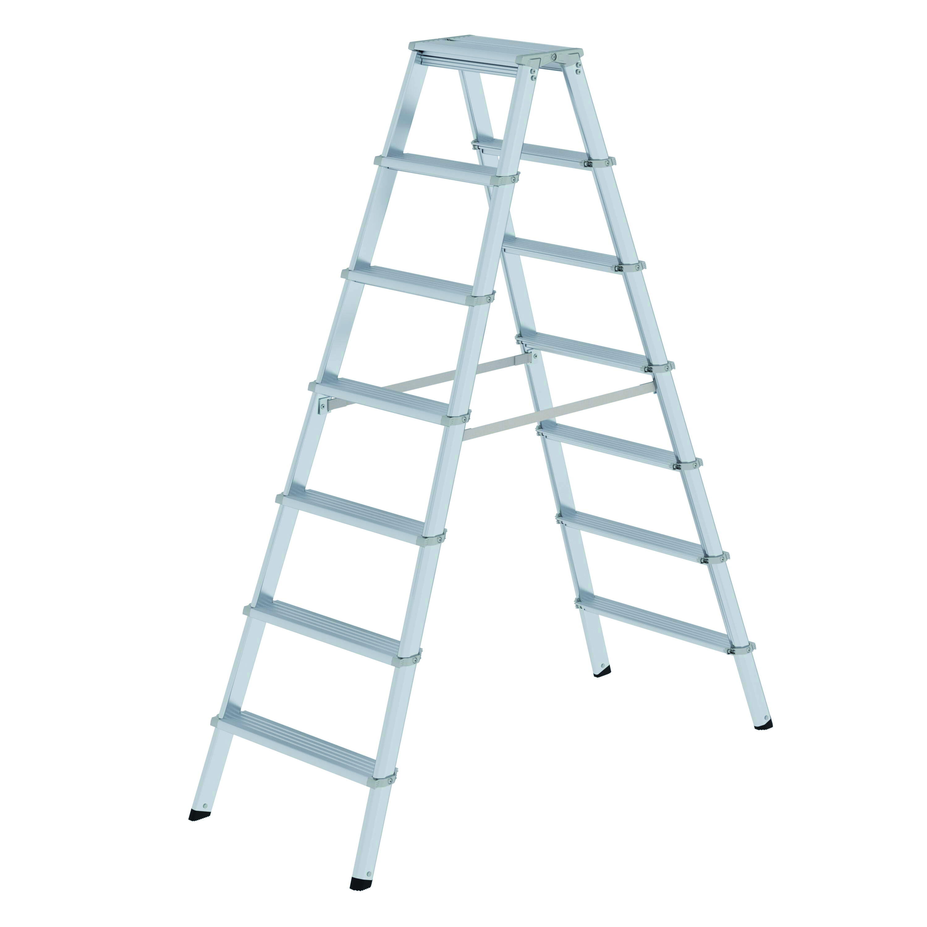 ML Stufen-Stehleiter, beidseitig begehbar - 2 x 7 Stufen