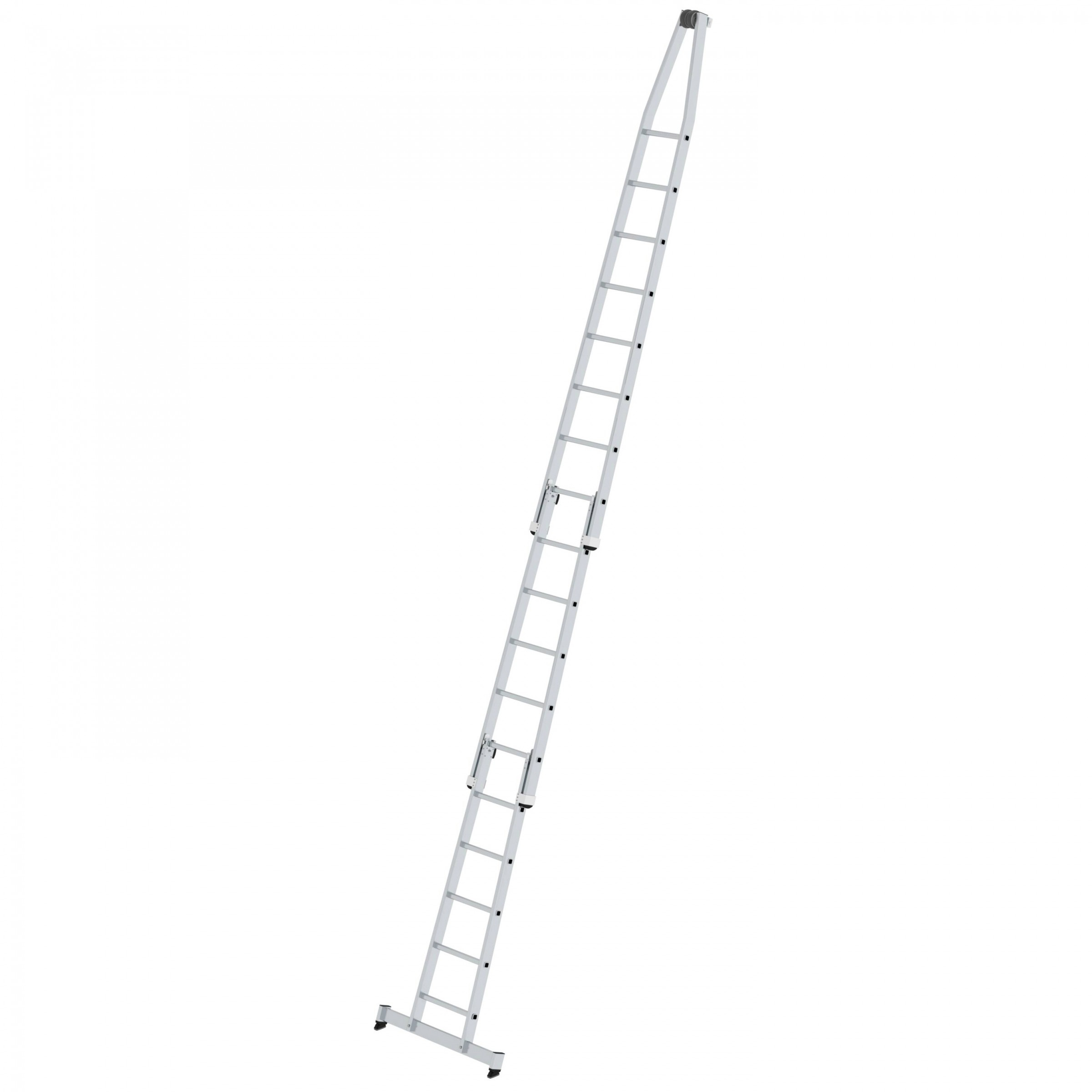 Sprossen-Glasreinigerleiter mit nivello®-Traverse 18 Sprossen Sprossen-Glasreinigerleiter mit nivello®-Traverse 18 Sprossen