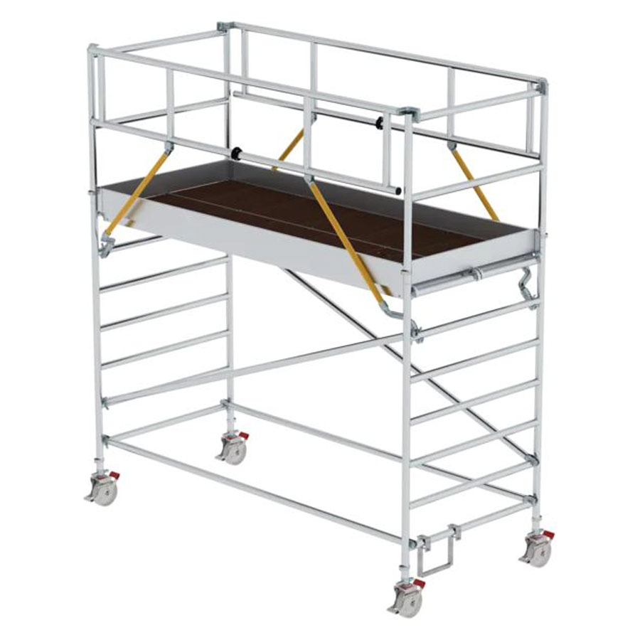 Rollgerüst SG mit Fahrbalken und Doppel-Plattform 3,00 x 1,35 m, Arbeitshöhe 4,51 m