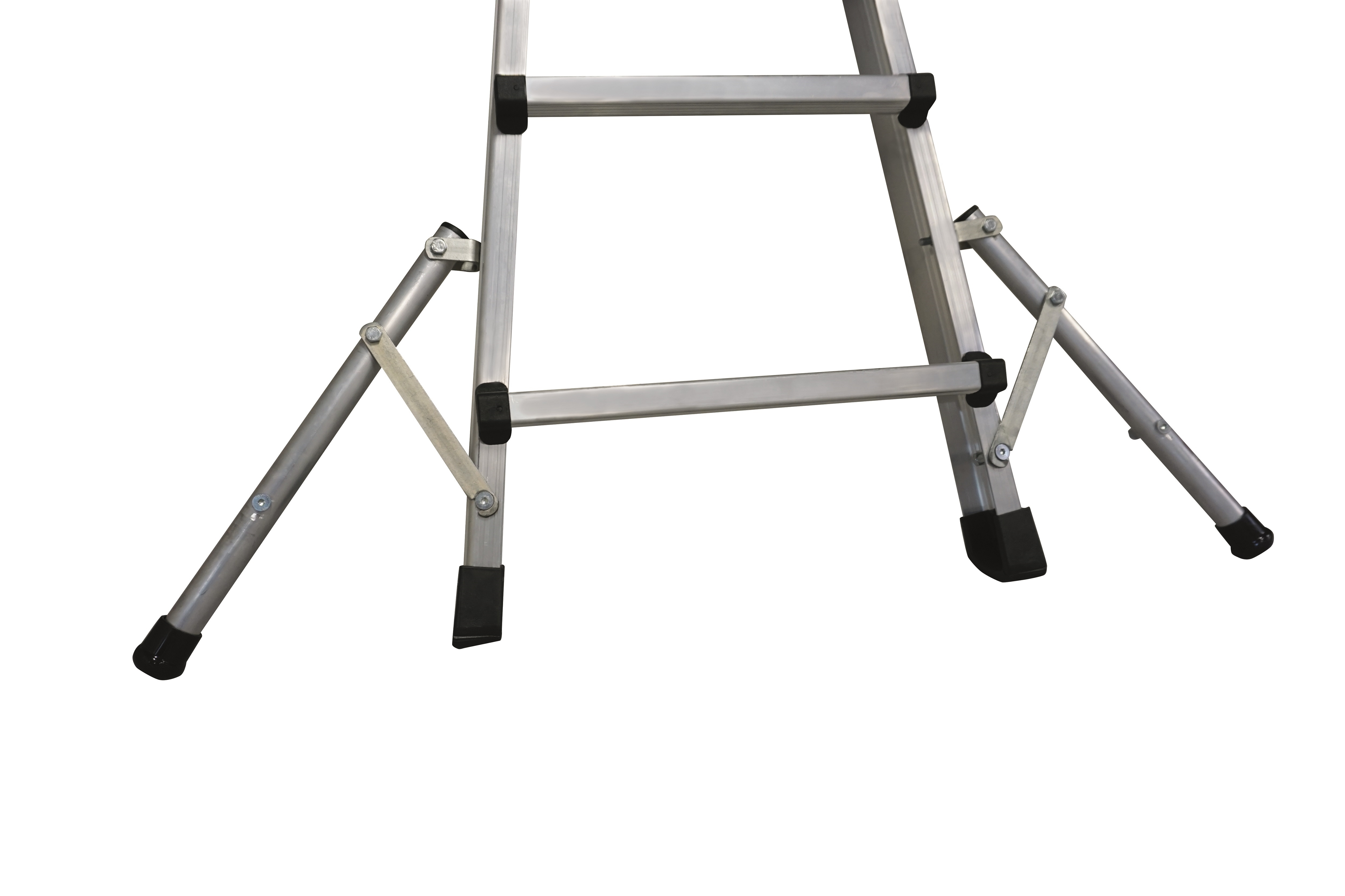 PREMIUM line Alu-Vario-Klappleiter mit Standverbreiterung, 4 x 4 Sprossen