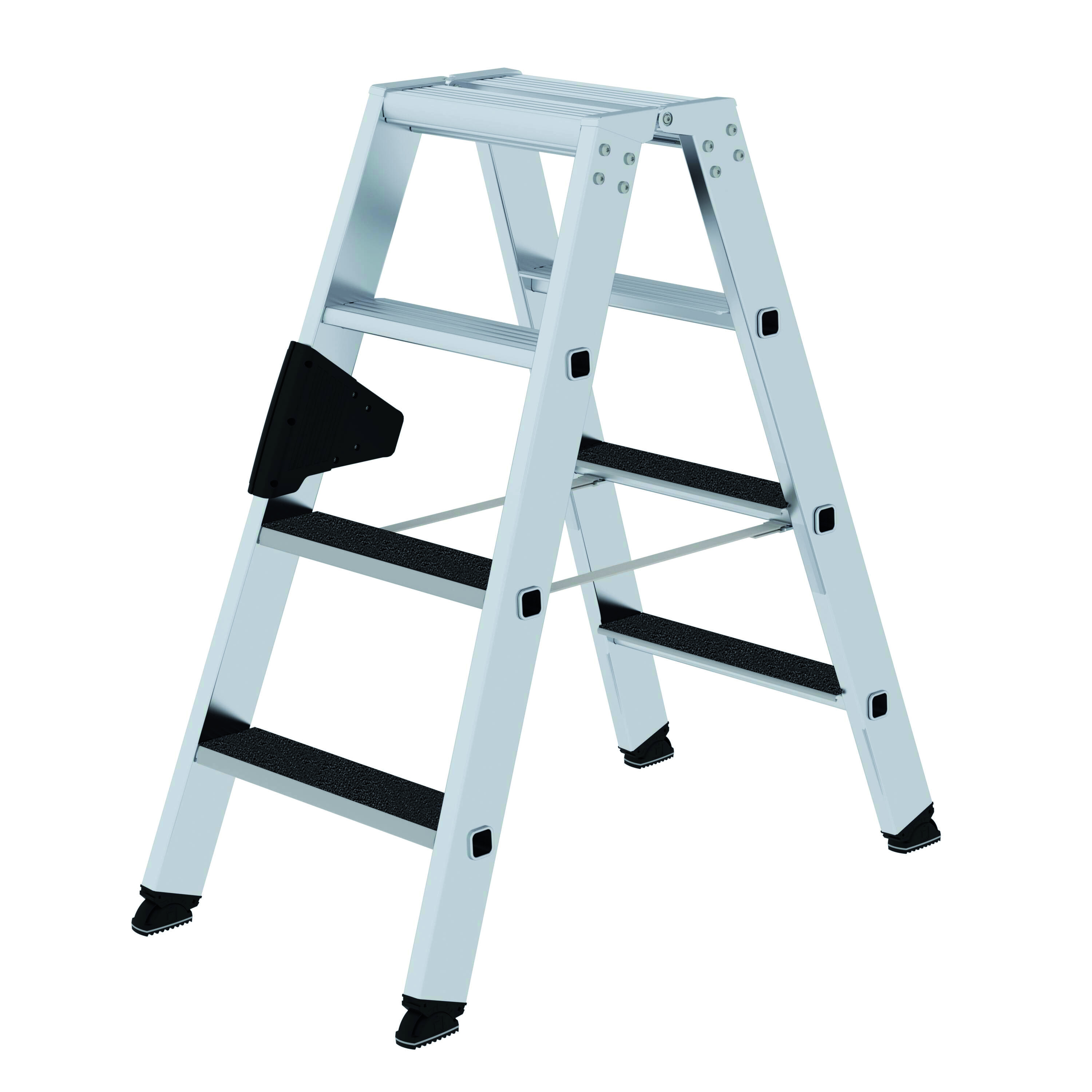 Stehleiter beidseitig begehbar mit clip-step R13, 2x4 Stufen Stufen-Stehleiter beidseitig begehbar mit clip-step R13, 2 x 8 Stufen