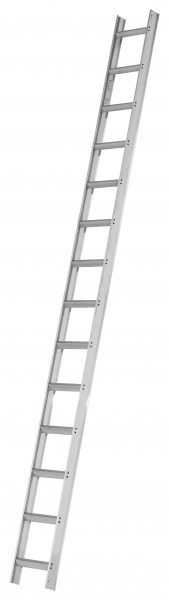 Dachauflegeleiter Alu-natur, 14 Sprossen Dachauflegeleiter aus Aluminium (natur) - 7 Sprossen