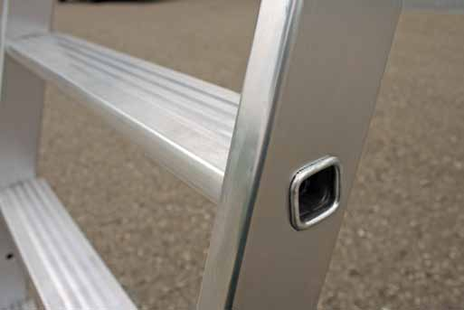 Podest Aluminium-Podesttreppe, einseitig begehbar, fahrbar, 4 Stufen