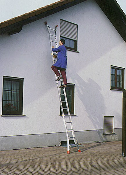 TeleMatic Sprossen-Gelenk-Teleskopleiter 4x4 Sprossen/Stufen