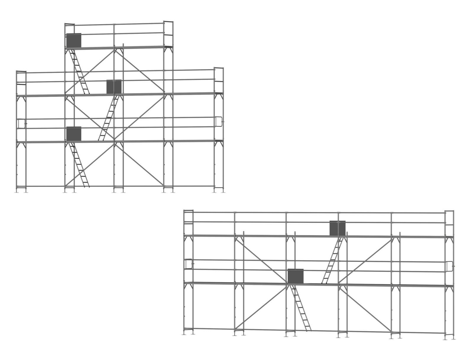 Ernst Giebelgerüst klein PLUS - 2,5 m Felder E-FA250-G2A+18 Giebelgerüst klein PLUS - 2,5 m Felder