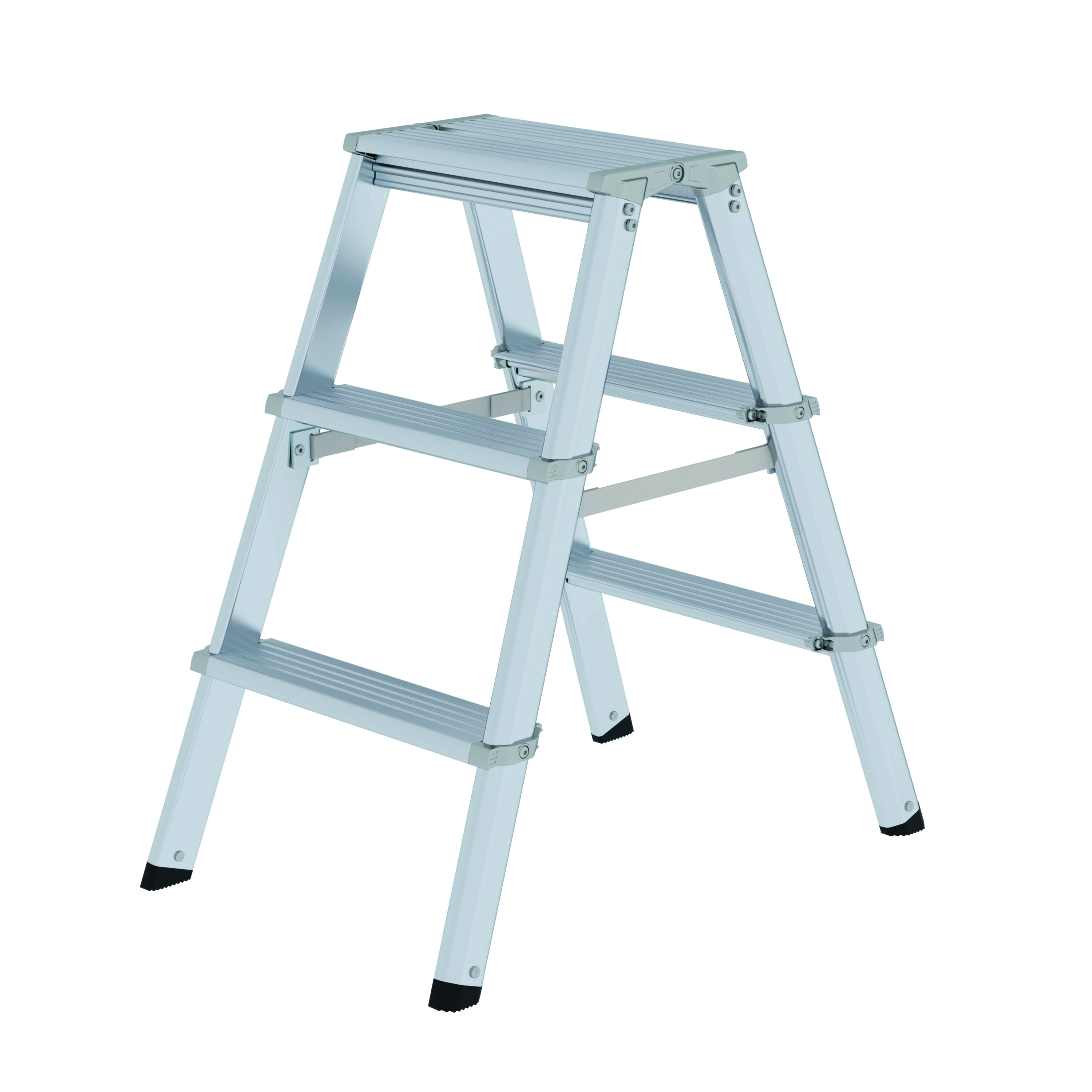 ML Stufen-Stehleiter, beidseitig begehbar - 2 x 7 Stufen