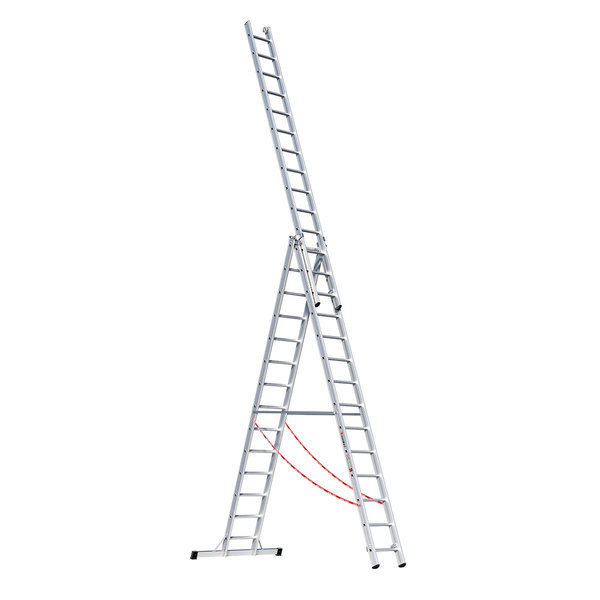 Nr. 307 PREMIUM-Line Alu-Mehrzweckleiter 3-teilig 3x6 Sprossen