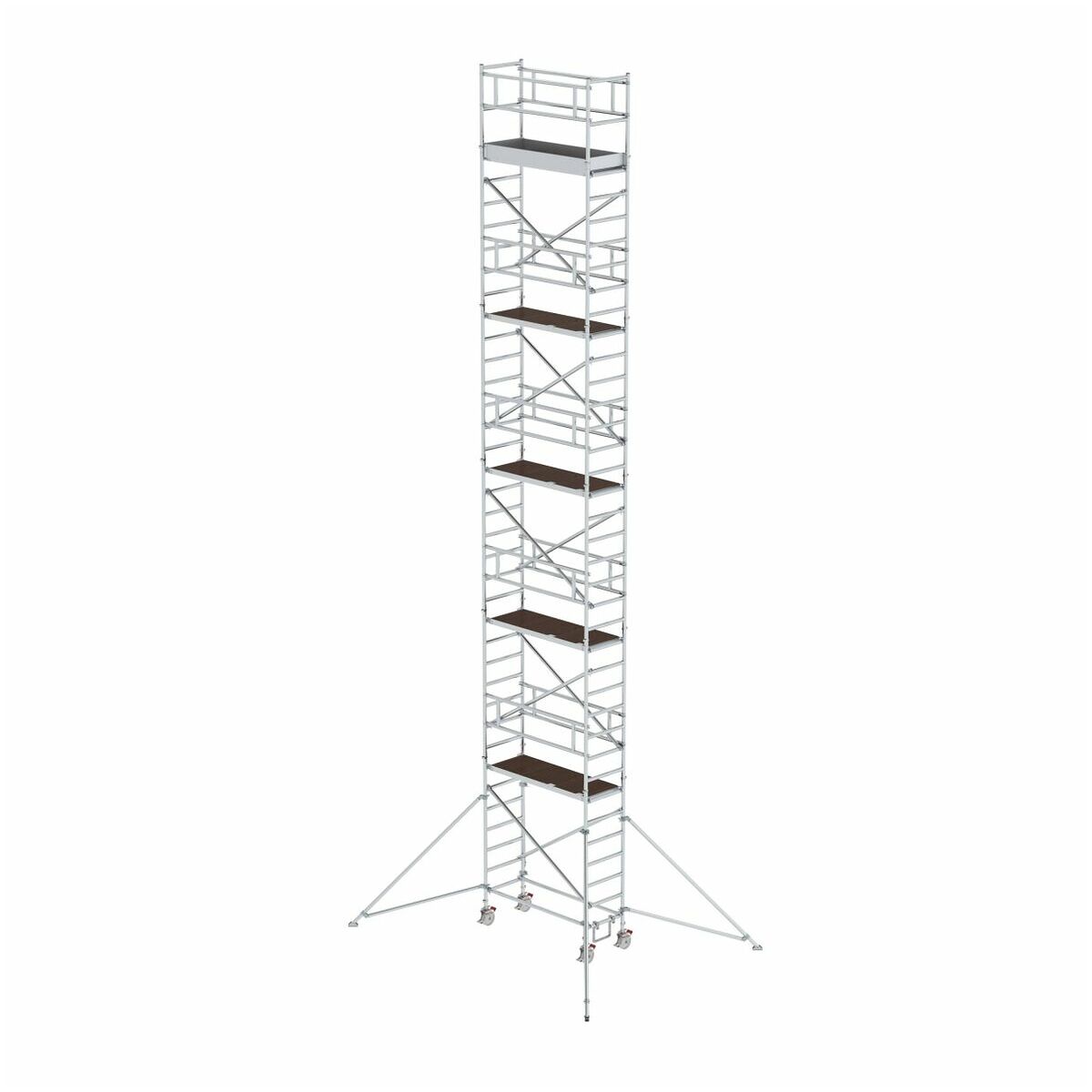 Aluminium-Rollgerüst mit Ausleger, Standhöhe 3,07 m Aluminium-Rollgerüst mit Ausleger, Standhöhe 3,07 m