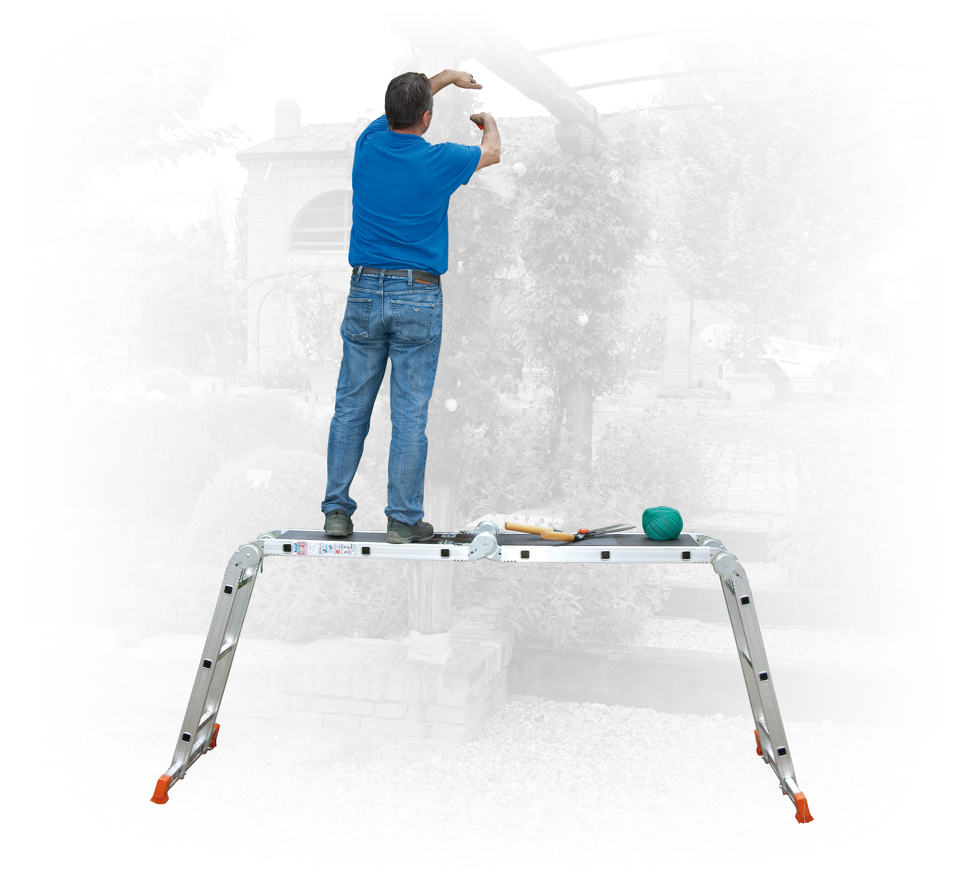 Vielzweck-Gelenkleiter "Hobby Sei" S300 - 4x3 Sprossen Vielzweck-Gelenkleiter "Hobby Sei" S300 - 4x3 Sprossen