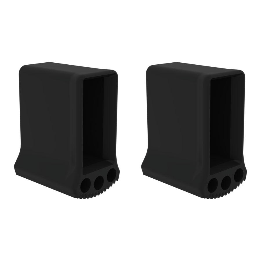 Außenschuh für Querrohr, Holm 73 x 25 mm Außenschuh für Querrohr, Holm 73 x 25 mm