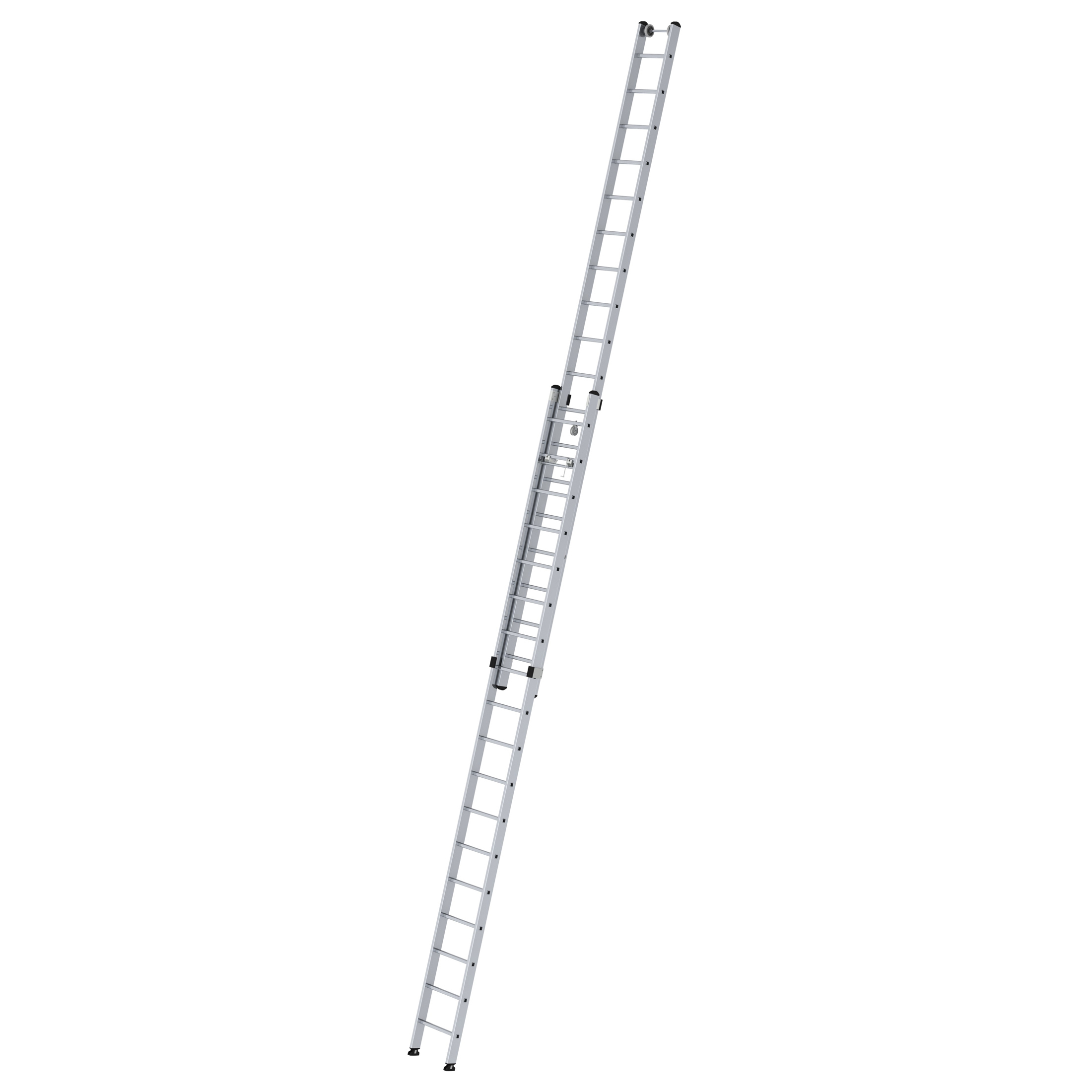 Aluminium-Seilzugleiter 2-teilig, 2x18 Sprossen Aluminium-Seilzugleiter 2-teilig - 2x14 Sprossen