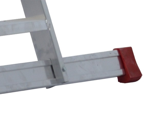 Stufenanlegeleiter "Industrieausführung", 41 cm breit, mit beidseitigem Handlauf, verschweißt, 8 Stufen