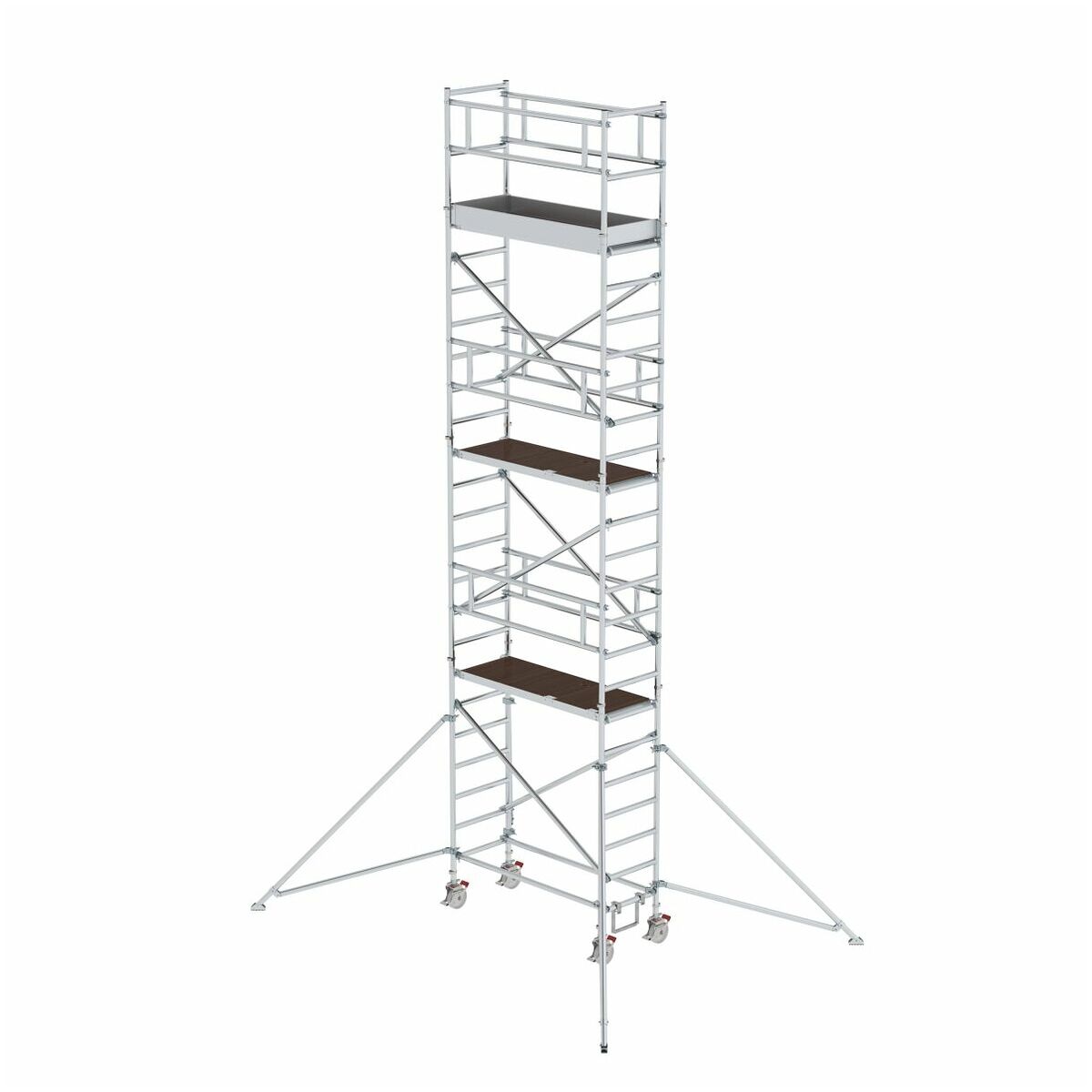 Aluminium-Rollgerüst mit Ausleger, Standhöhe 3,07 m Aluminium-Rollgerüst mit Ausleger, Standhöhe 3,07 m