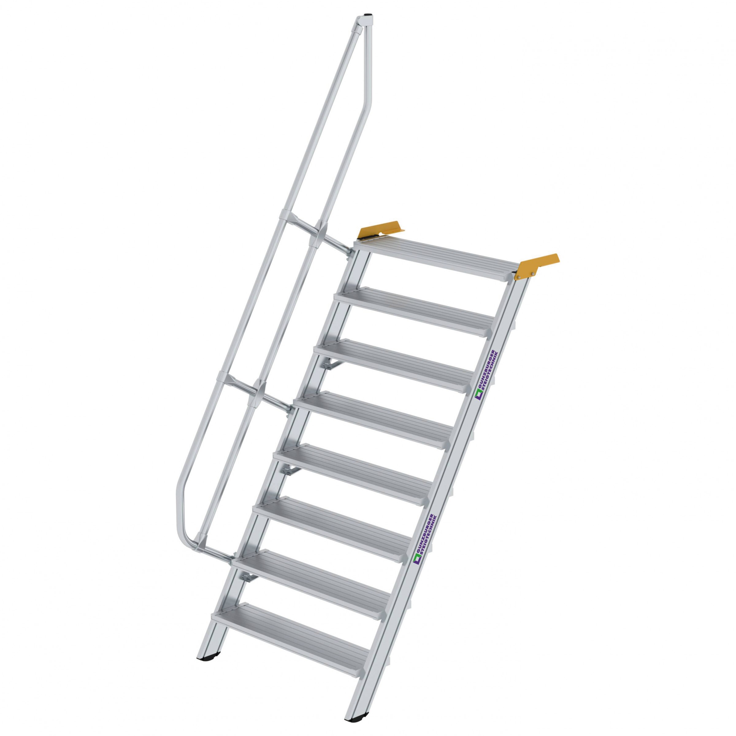 Aluminium-Treppe 60°, Stufenbreite 1000 mm, 5 Stufen