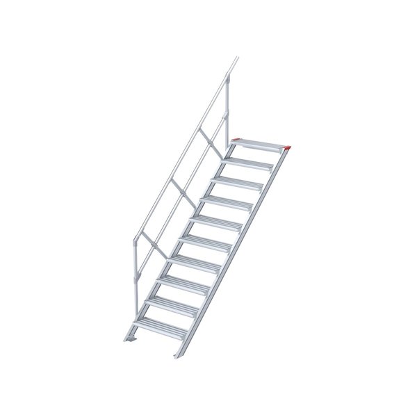 Euroline 45° Treppe , 1000 mm Stufenbreite, 4 Stufen